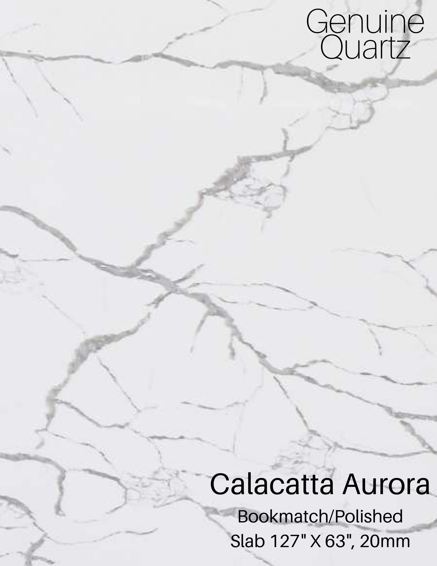 GM-Calacatta Aurora Quartz Slab