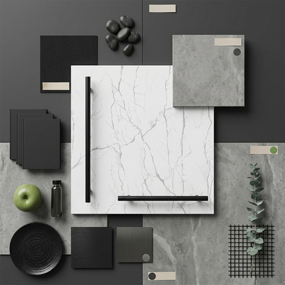 GM-Calacatta Aurora Quartz Slab
