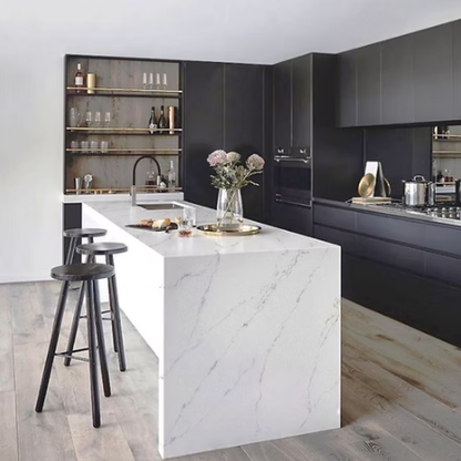 GM-Calacatta Cima Sintera Silica-Free Quartz Slab