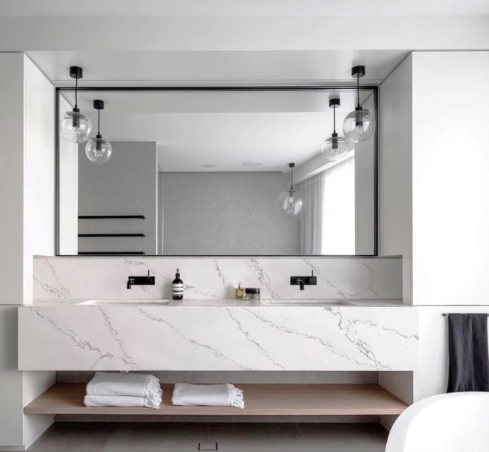 GM-Calacatta Cima Sintera Silica-Free Quartz Slab