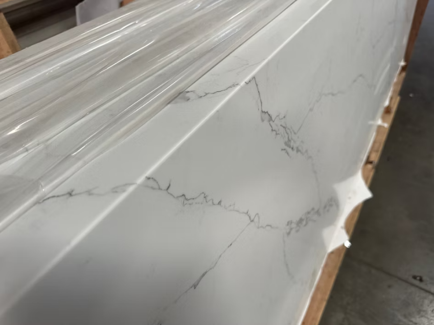 GM-Calacatta Cima Sintera Silica-Free Quartz Slab