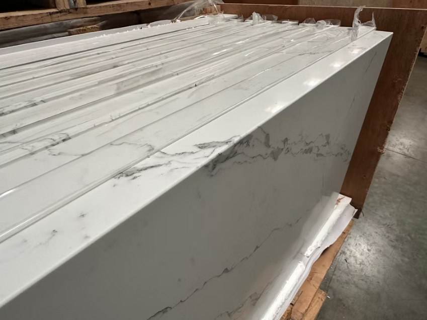 GM-Calacatta Cima Sintera Silica-Free Quartz Slab