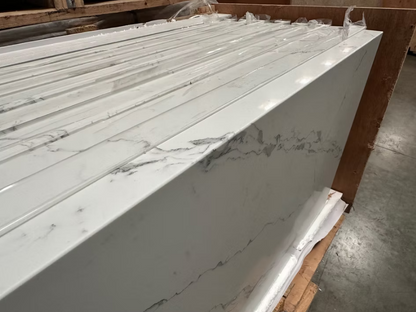 GM-Calacatta Cima Sintera Silica-Free Quartz Slab