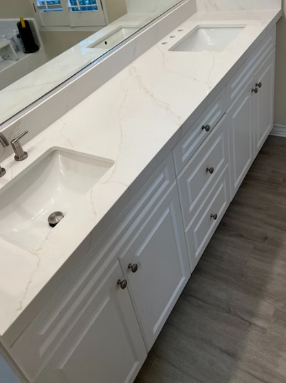 GM-Calacatta De Oro Quartz Slab