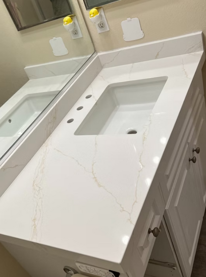 GM-Calacatta De Oro Quartz Slab