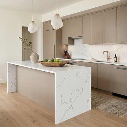 GM-Calacatta Del Sol Sintera Silica-Free Quartz Slab
