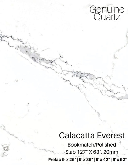 GM-Calacatta Everest Quartz Slab