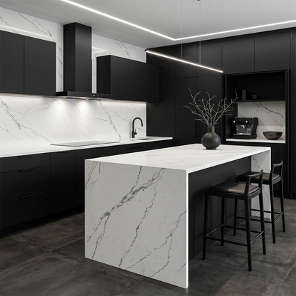 GM-Calacatta Everest Quartz Slab