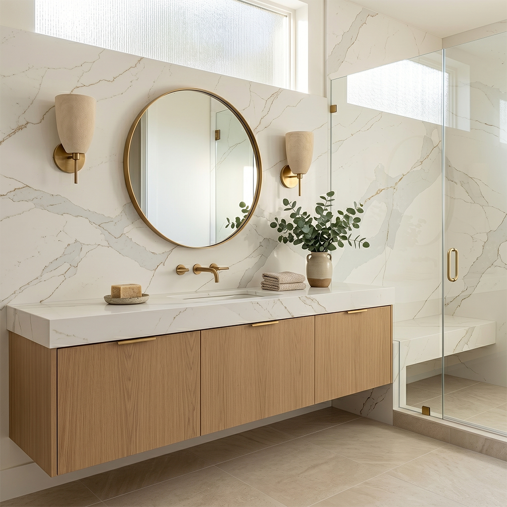 GM-Calacatta Horizonte Sintera Silica-Free Quartz Slab