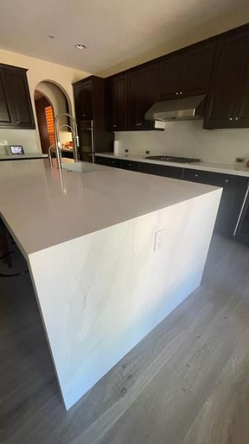 GM-Calacatta La Miel Sintera Silica-Free Quartz Slab