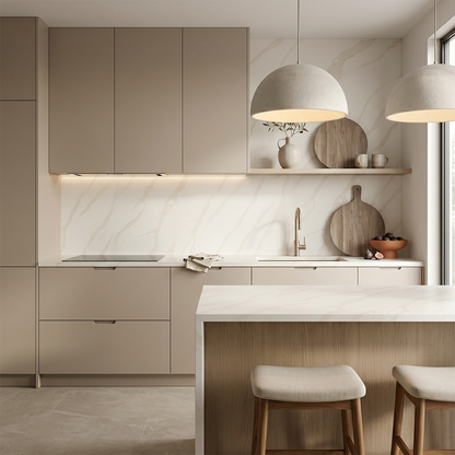 GM-Calacatta La Miel Sintera Silica-Free Quartz Slab