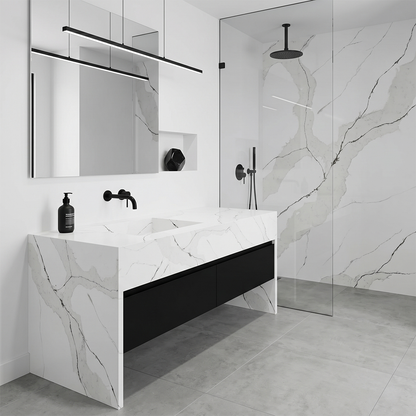 GM-Calacatta Melaza Sintera Silica-Free Quartz Slab