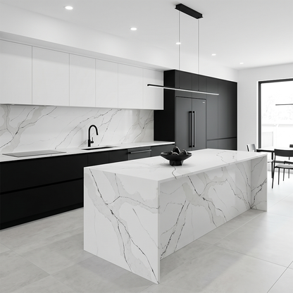 GM-Calacatta Melaza Sintera Silica-Free Quartz Slab