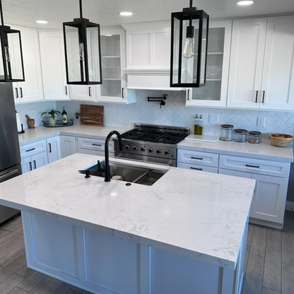 GM-Calacatta Ola Blanca Sintera Silica-Free Quartz Slab