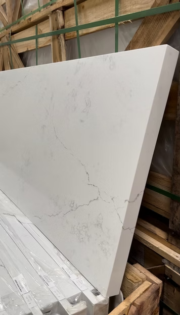 GM-Calacatta Ola Blanca Sintera Silica-Free Quartz Slab