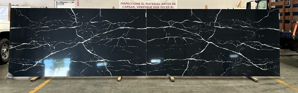 GM-Calacatta Rayo Quartz Slab