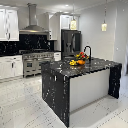 GM-Calacatta Rayo Quartz Slab