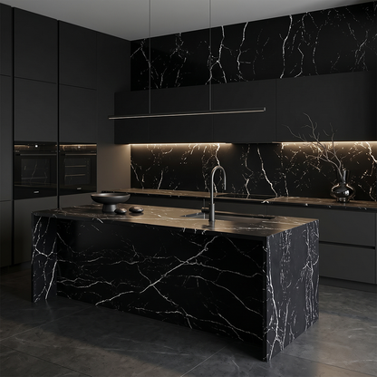 GM-Calacatta Rayo Quartz Slab