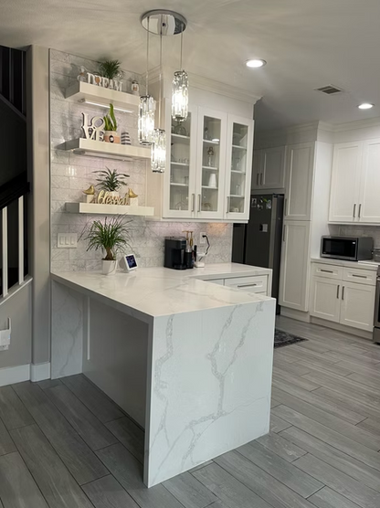 GM-Calacatta Vene Quartz Slab