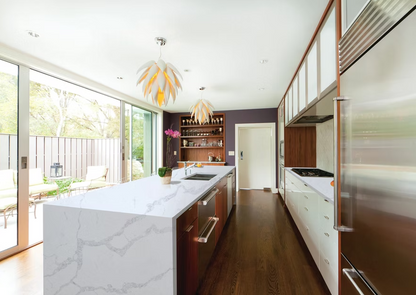 GM-Calacatta Vene Quartz Slab
