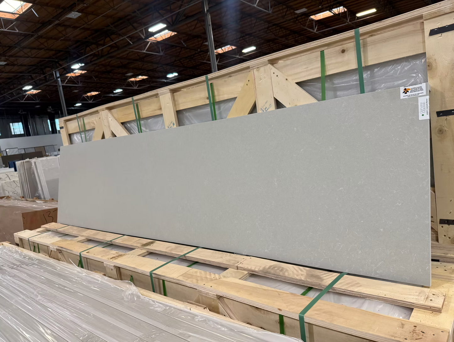 GM-Cemento Bianco Sintera Silica-Free Quartz Slab
