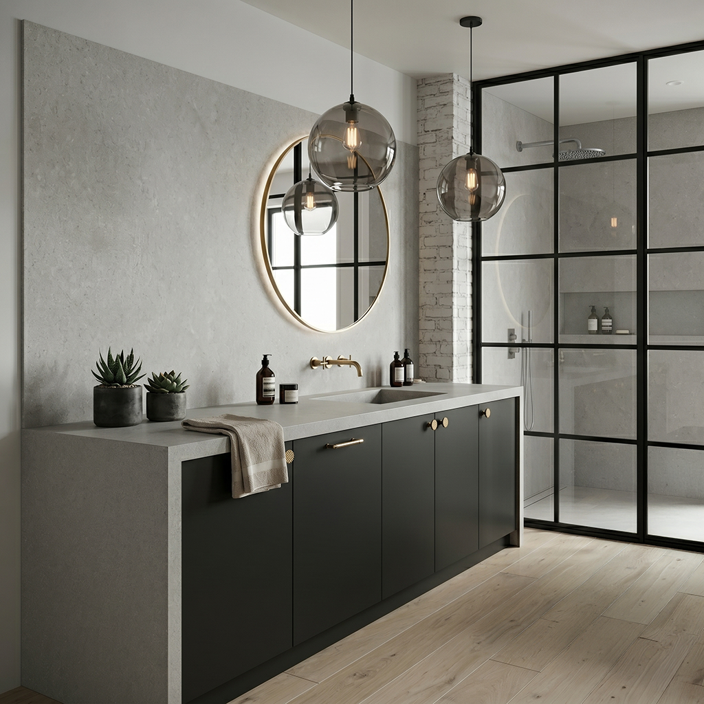 GM-El Concreto Sintera Silica-Free Quartz Slab