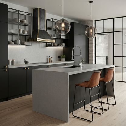 GM-El Concreto Sintera Silica-Free Quartz Slab