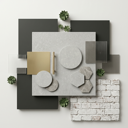 GM-El Concreto Sintera Silica-Free Quartz Slab