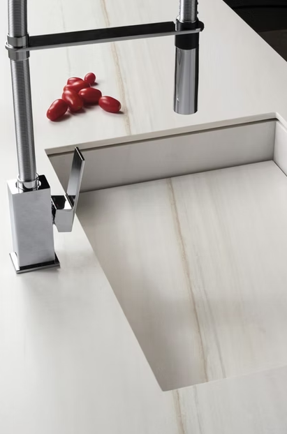 GM-Florim PorcelainTop™ Bianco Lasa Porcelain Slab