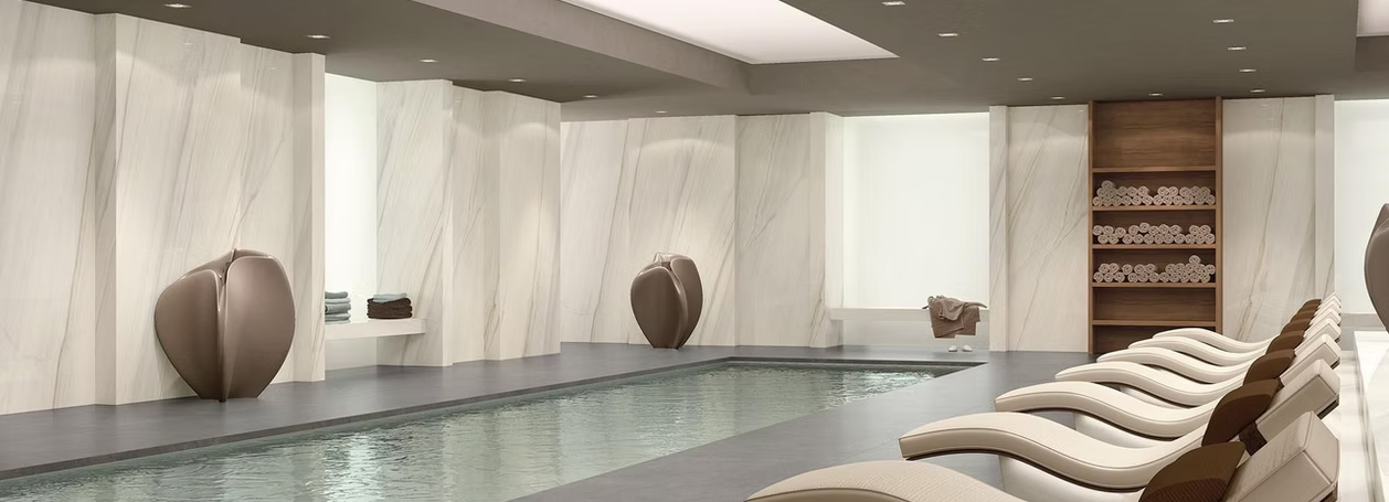 GM-Florim PorcelainTop™ Bianco Lasa Porcelain Slab