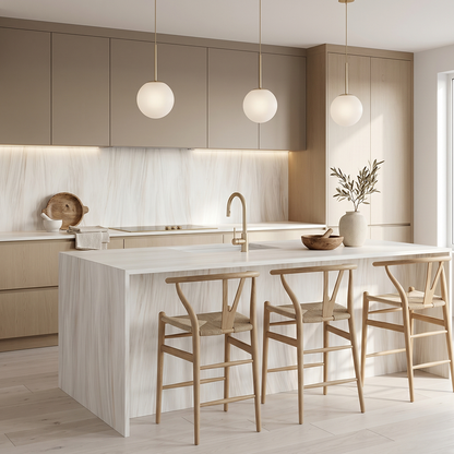 GM-Florim PorcelainTop™ Bianco Lasa Porcelain Slab