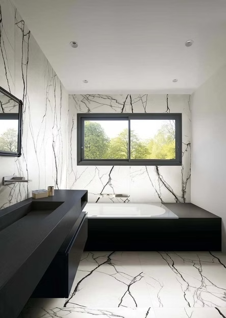GM-Florim PorcelainTop™ Marble Breach White Porcelain Slab