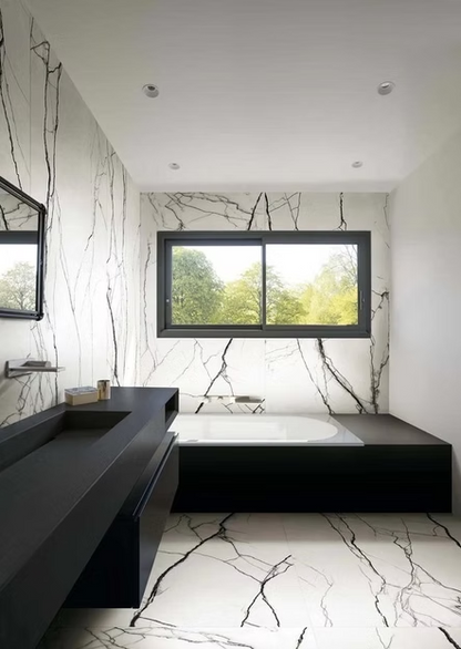 GM-Florim PorcelainTop™ Marble Breach White Porcelain Slab