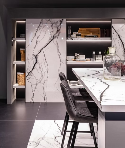 GM-Florim PorcelainTop™ Marble Breach White Porcelain Slab