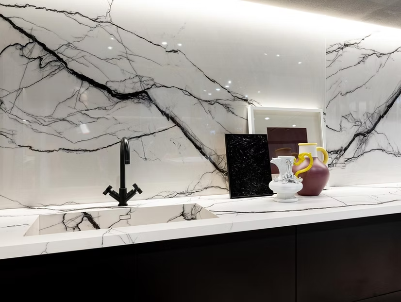 GM-Florim PorcelainTop™ Marble Breach White Porcelain Slab