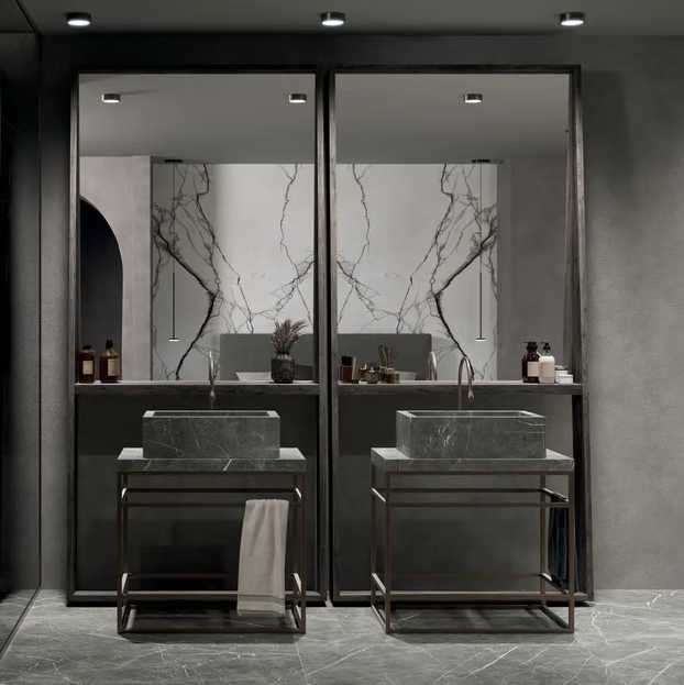 GM-Florim PorcelainTop™ Marble Breach White Porcelain Slab
