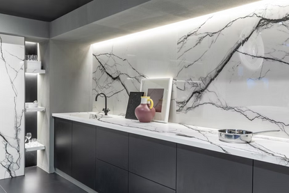 GM-Florim PorcelainTop™ Marble Breach White Porcelain Slab