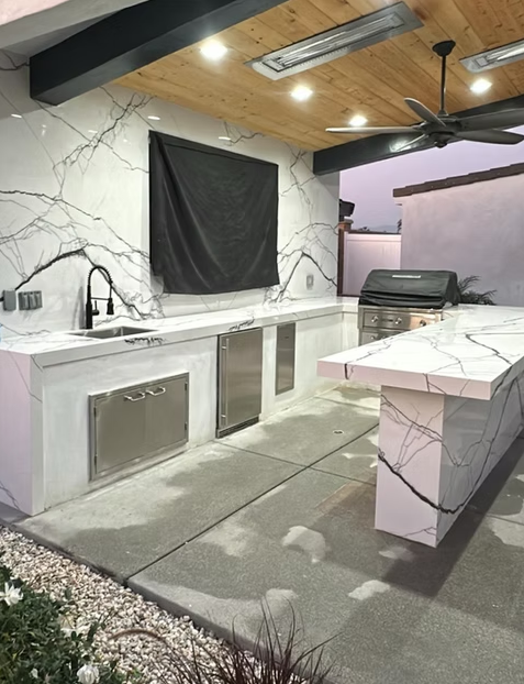 GM-Florim PorcelainTop™ Marble Breach White Porcelain Slab