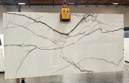 GM-Florim PorcelainTop™ Marble Breach White Porcelain Slab