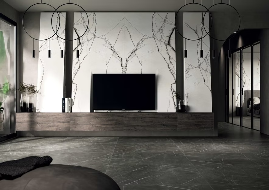 GM-Florim PorcelainTop™ Marble Breach White Porcelain Slab