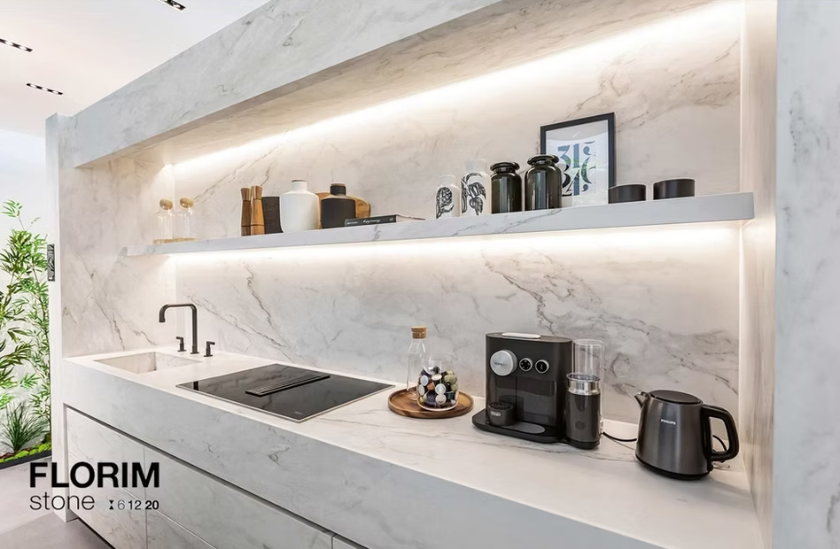 GM-Florim PorcelainTop™ Marble Calacatta Porcelain Slab