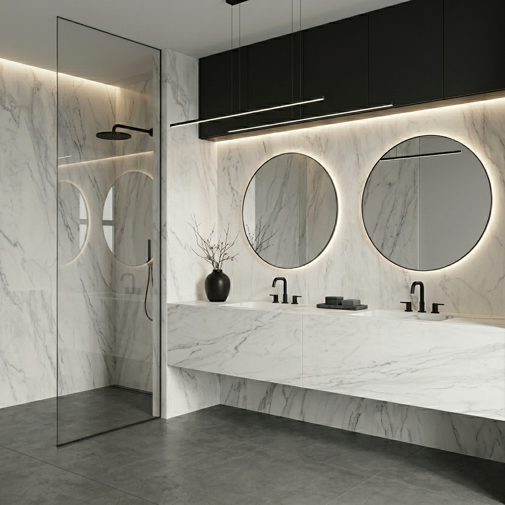 GM-Florim PorcelainTop™ Marble Calacatta Porcelain Slab