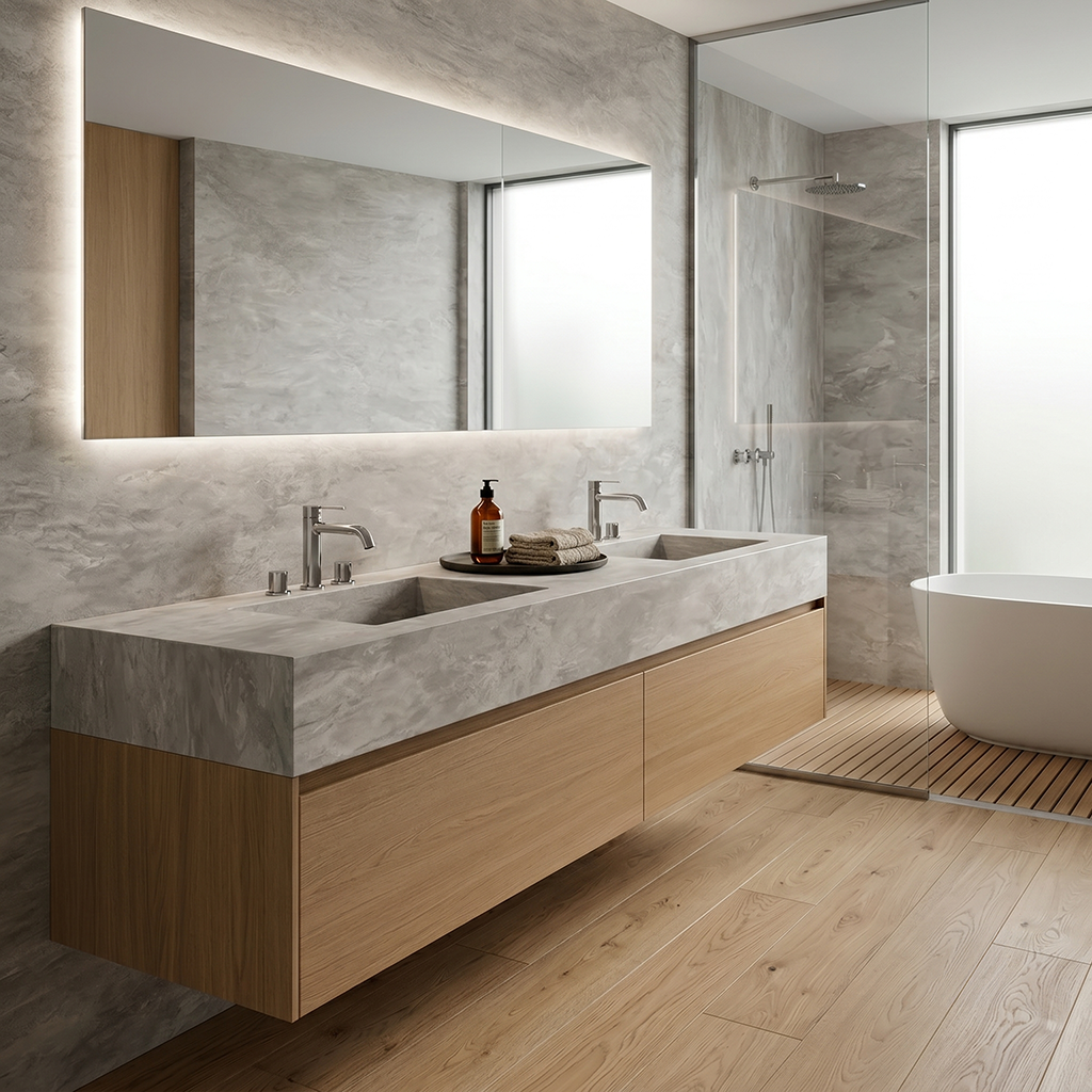 GM-Florim PorcelainTop™ Stone Gris Porcelain Slab