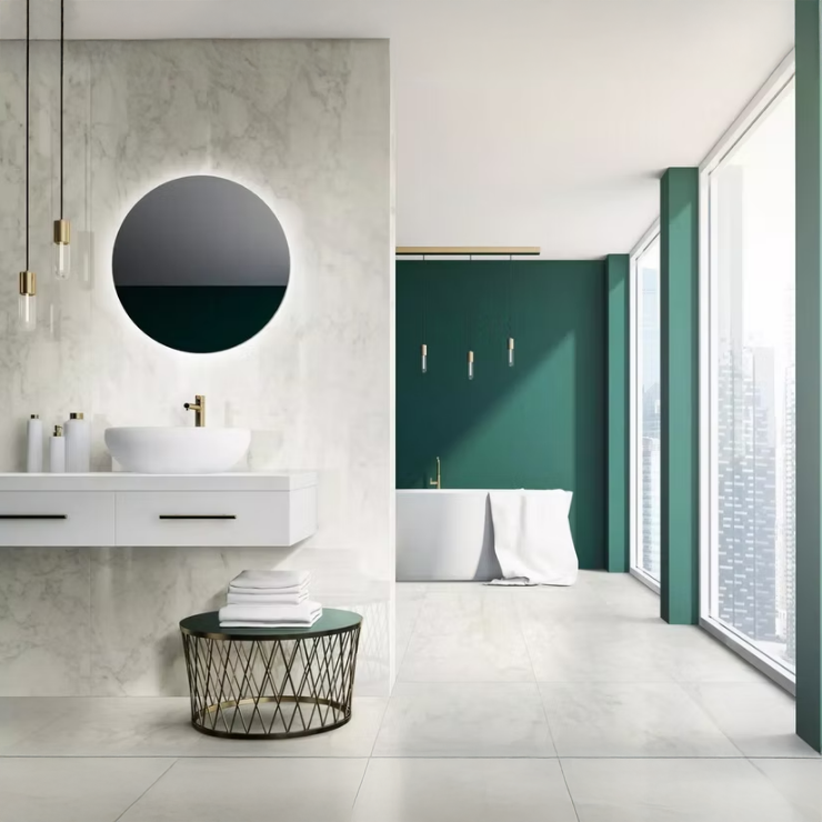 GM-Milestone Adagio White Rectified Porcelain Slab
