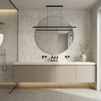 GM-Milestone Adagio White Rectified Porcelain Slab