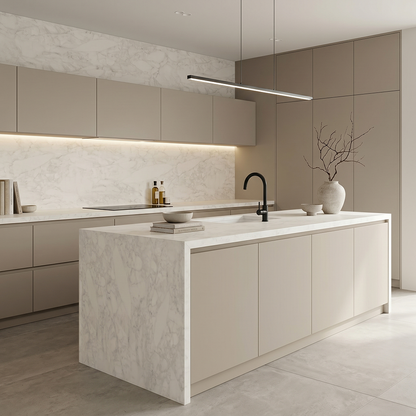 GM-Milestone Adagio White Rectified Porcelain Slab