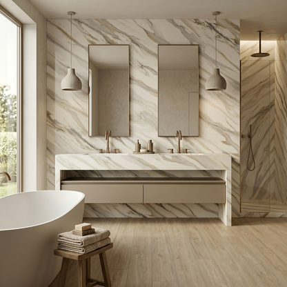 GM-Milestone Aria Gold Rectified Porcelain Slab