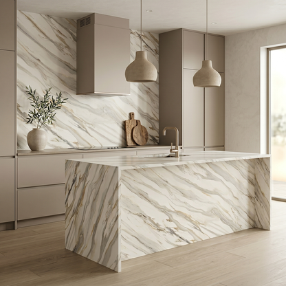 GM-Milestone Aria Gold Rectified Porcelain Slab