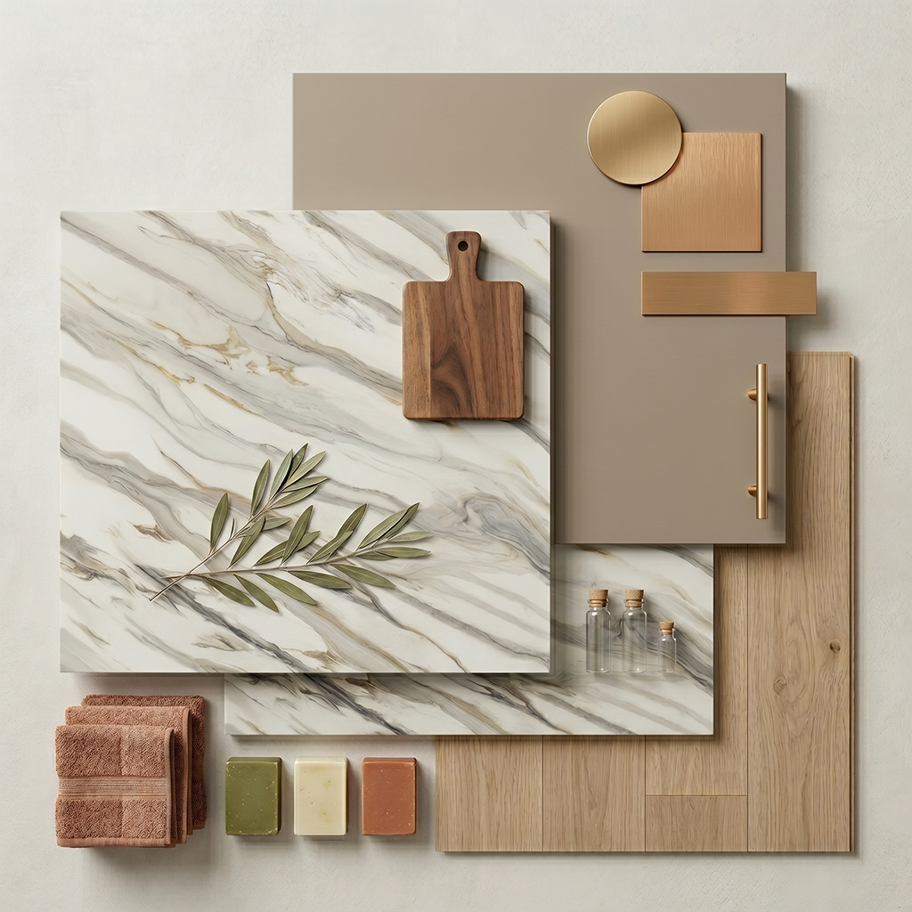 GM-Milestone Aria Gold Rectified Porcelain Slab