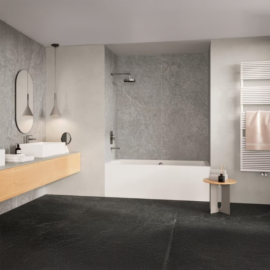 GM-Milestone Fossil Cross Cut Rectified Porcelain Slab